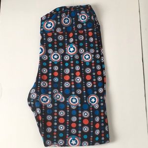 LuLaRoe Captain America TC leggings